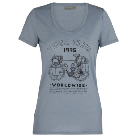 Icebreaker TechLite SS Scoop TourClub1995 női póló
