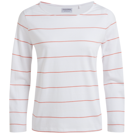 Craghoppers Katitia Long Sleeved Top póló fehér RedSndstnStp