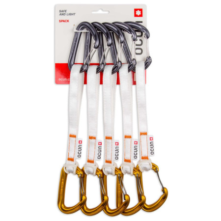 Ocún Hawk Qd Wire Bio-Dyn-Ring 15 Mm 20 Cm 5-Pack express készlet narancs