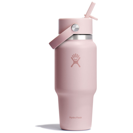 Hydro Flask Wide Flex Straw Travel Bottle 24 Oz thermo bögre világosrózsaszín trillium