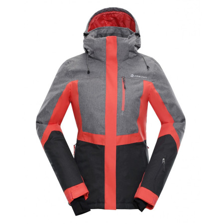 Alpine Pro Sardara 2 női télikabát szürke/rózsaszín