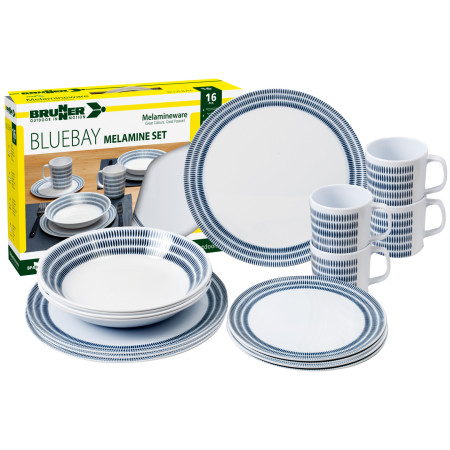 Brunner Melamine Set Bluebay étkészlet