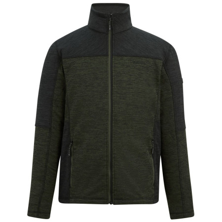 Regatta Highton Full Zip Midlayer férfi pulóver sötétzöld DarkKhak/Blk