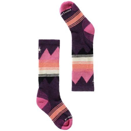 Smartwool Kids' Ski Light Cushion OTC Socks gyerek zokni lila Prple Ris