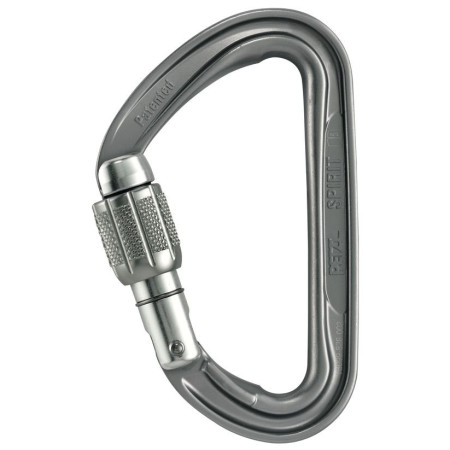 Karabiner Petzl Spirit Screw Lock szürke