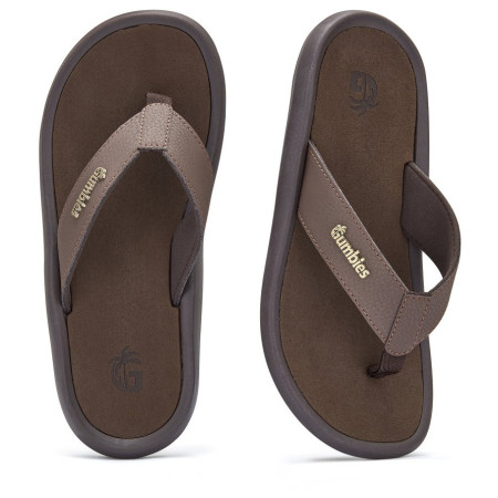 Gumbies Noosa Brown flip-flop