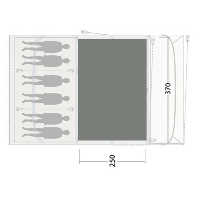 Outwell Cozy Carpet Florida / Alabama 6 Air sátorszőnyeg