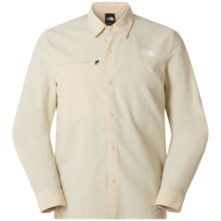 The North Face Packable Long Sleeve Shirt férfi póló bézs Desert Stone