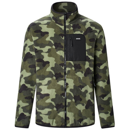 Regatta Frankie Full Zip Fleece férfi funkcionális pulóver terepmintás OlivNtCamPr