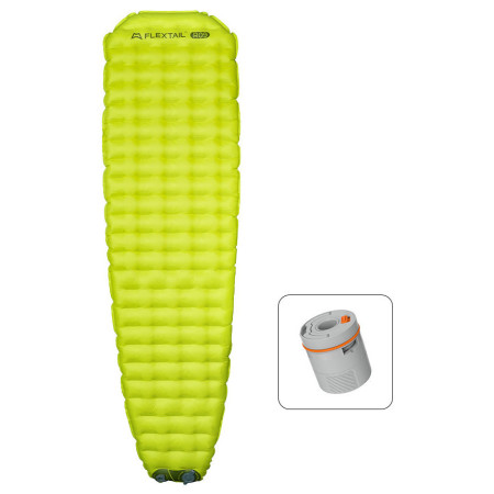 Flextail TINY Sleeping Pad R09 AVS - with pump 196 cm felfújható derékalj világoszöld