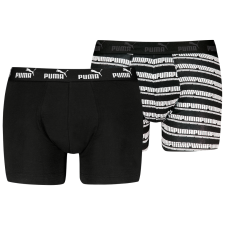 Puma Elements Striped Boxers 2P férfi boxer
