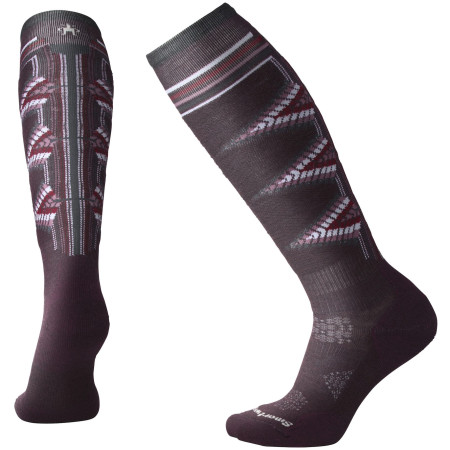 Női térdzokni Smartwool Phd Ski Light Pattern Women`s lila bordeaux