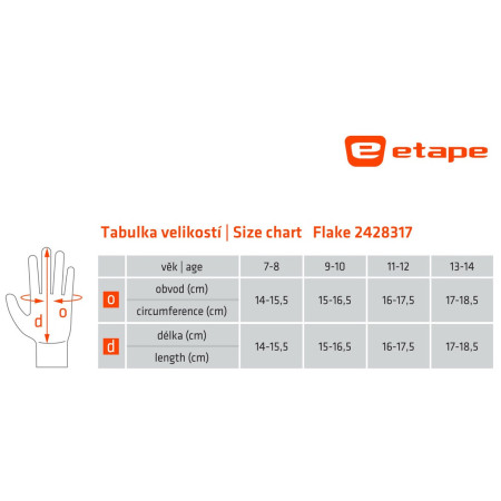 Etape Flake gyerek kesztyű