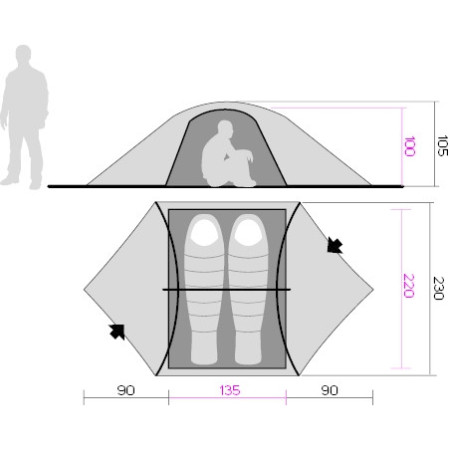 Hannah Eagle 2 sátor