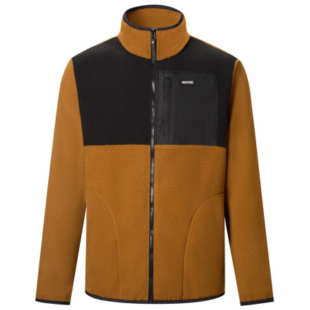 Regatta Frankie Borg Colour Block férfi funkcionális pulóver barna/fekete Rich Tan/Blk