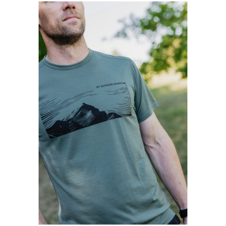 MOOA Merino Lyolite Highlander 150 Short férfi póló