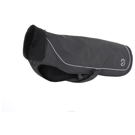 Mountain Paws Fleece-Lined Dog Raincoat kutyaesőkabát fekete Black