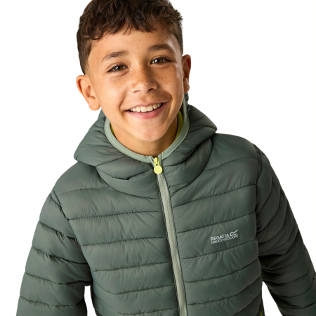 Regatta Junior Hooded Marizion Dark Forrest Green gyerek télikabát