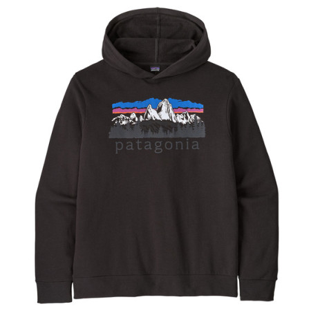 Patagonia M's Fitz Roy Foothills Daily Hoody férfi pulóver fekete Black