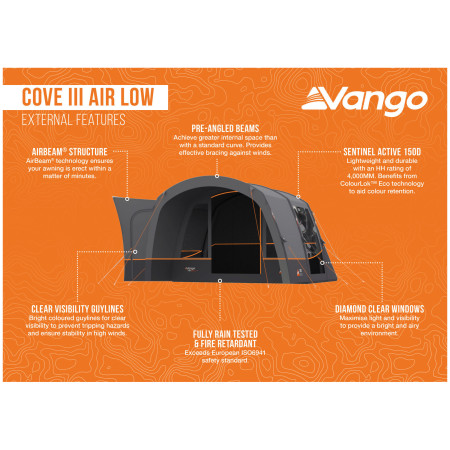 Vango Cove III Air Low elősátor