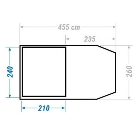 Zulu Pavilion 400 Black sötétített családi sátor