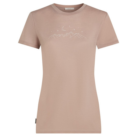 Icebreaker Women Merino 150 Tech Lite SS Tee Sparkling Stars női póló rózsaszín Pink Quartz