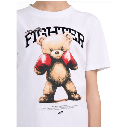 4F Tshirt F3530 White gyerek póló