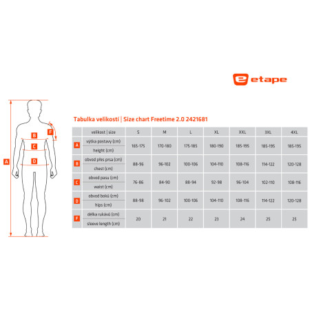 Etape Freetime 2.0 férfi kerékpáros mez