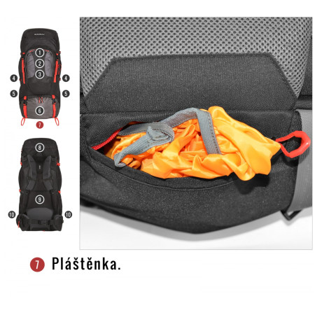 Hátizsák Husky Samont 60+10 L