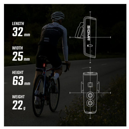 Sigma Aura 100 + Blaze Link első/hátsó lámpa