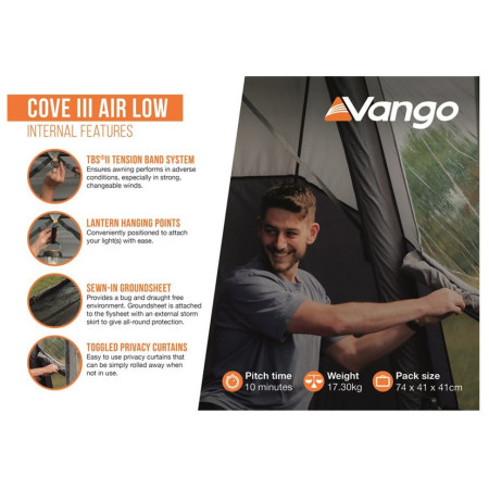 Vango Cove III Air Low elősátor