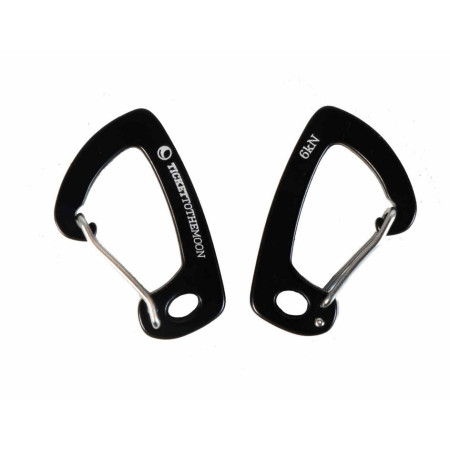 2 ultrakönnyű alumínium karabiner Ticket to the moon 600 kg