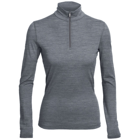 Női póló Icebreaker Women`s 200 Oasis Long Sleeve half zip szürke Gritstone HTHR