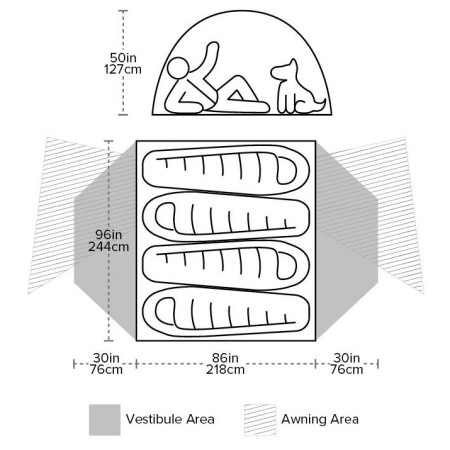 Big Agnes Copper Spur Hv UL4 2025 sátor