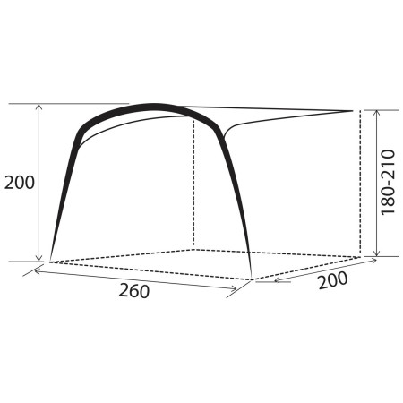 Brunner Skia AUTO-UP árnyékoló - kifeszített sátorponyva