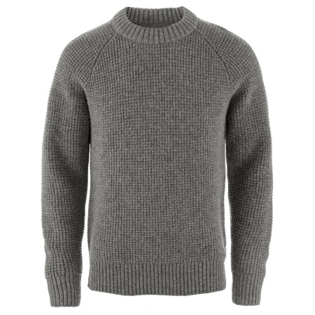 Fjällräven Övik Waffle Knit M férfi pulóver szürke Grey