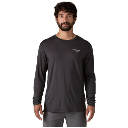 Patagonia M's L/S Cap Cool Merino Blend Graphic Shirt férfi póló