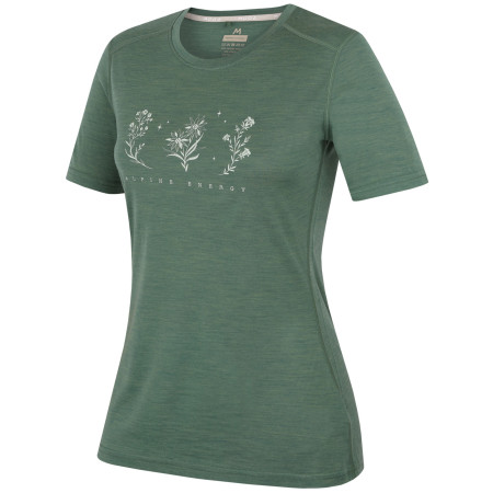 MOOA Merino Lyolite Bloom 150 Short női póló zöld green