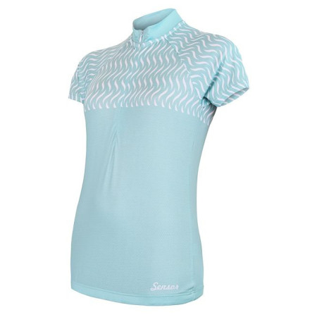 Dámský cyklistický dres Sensor Cyklo Wave világoskék