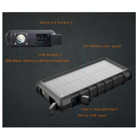 Viking Technology W24W napelemes powerbank