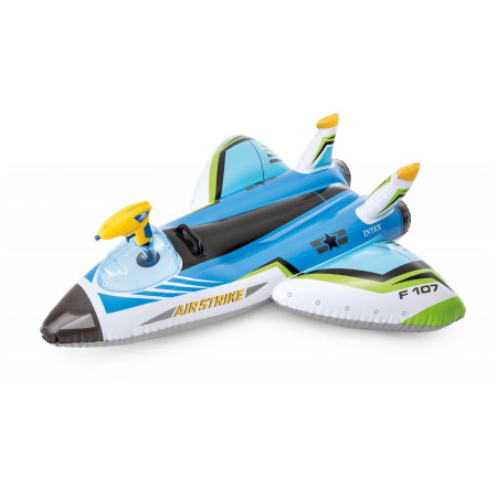 Felfújható játék Intex Water Gun Plane Ride-Ons 57536NP kék