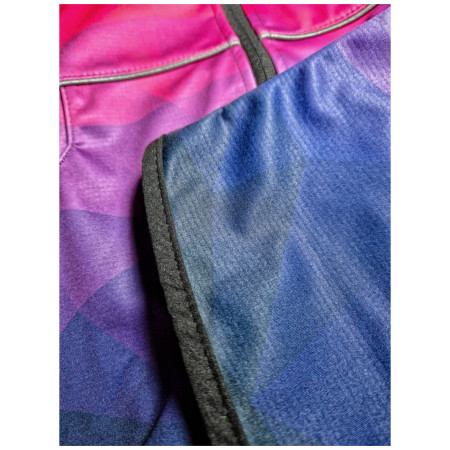 WAMU Mozaika purple gyerek softshell kabát