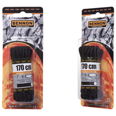 Cipőfűző Bennon Laces Black Box 170 cm