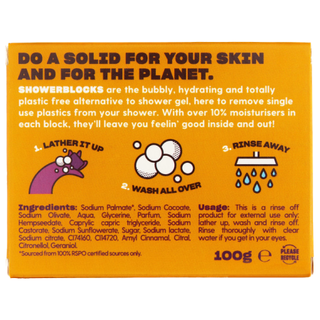 Totally Solid Solid Shower Gel - Lime & Sandalwood tusfürdő