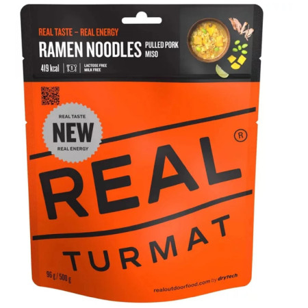 Real Turmat Ramen tésztával és sertéshússal szárított étel