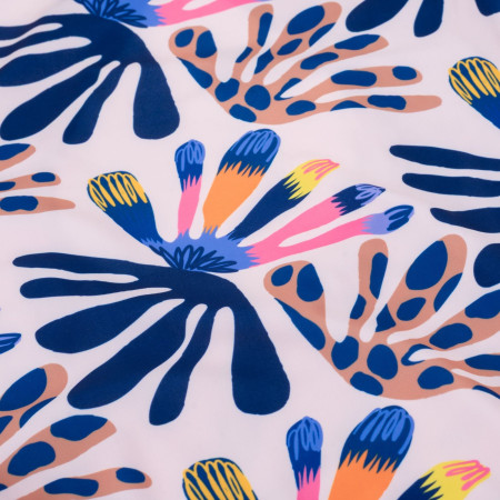 Aquawave Salava Jr - Summer Beige Flower Print gyerek fürdőruha