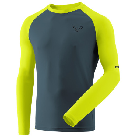 Dynafit Alpine Pro M L/S Tee férfi funkcionális póló kék/sárga 5A31 - ultra yellow/0720