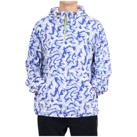 4F Fleece M483 férfi pulóver fehér/kék Cobalt Allover