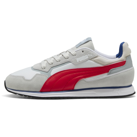 Puma Softride St Miler férficipő szürke Cool Light Gray-For All Time Red-PUMA White