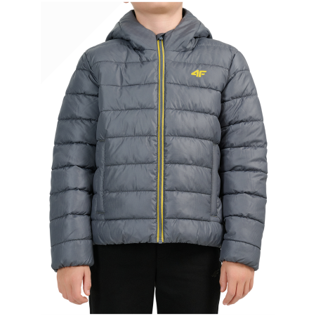 4F Down Jacket M0914 Dark Grey gyerek dzseki szürke Dark Grey